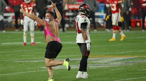 WATCH: Super Bowl LV Streaker in Pink Thong Runs the Field